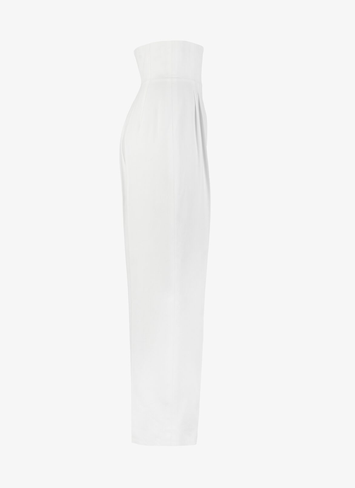 コットンギャバジン製 ドレスパンツ  ALAÏA ホワイト コットンギャバジン製 ドレスパンツ